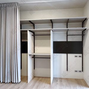 沖孔柱壁柱陳列架W21/住家更衣間