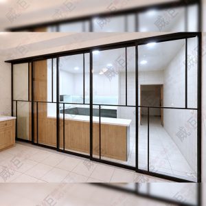 地軌式鋁框拉門WSP391