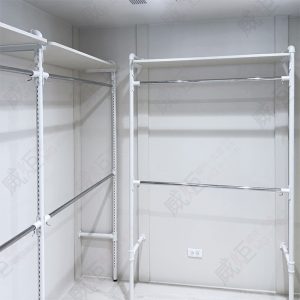 工業風水管造型F柱吊桿陳列架WF29/住家更衣間
