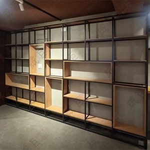 工業風細框多格方塊展示架I