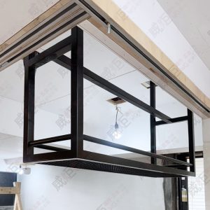 簡約菱網單層倒吊架