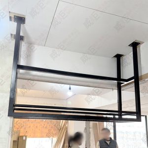 簡約菱網單層倒吊架