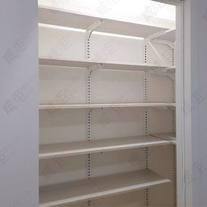 沖孔柱壁柱陳列架W28/住家更衣間