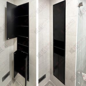 客製不鏽鋼內嵌式壁龕(含門)