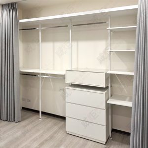 固定式立柱L11-實做範例/住家更衣間