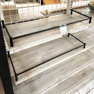 鋁製ㄇ字圓管轉角擋桿/擋邊條-黑(木層板用)