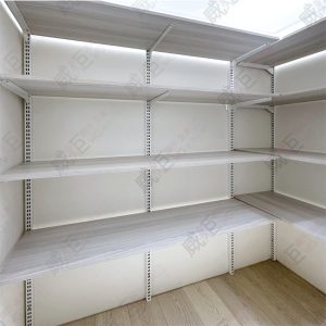 沖孔柱壁柱陳列架W47/住家更衣間