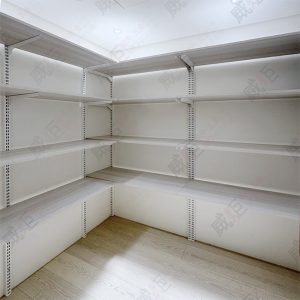 沖孔柱壁柱陳列架W47/住家更衣間