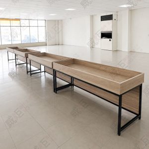 單格黑框平面蔬果展示架