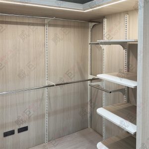 沖孔柱壁柱陳列架W48/住家更衣間