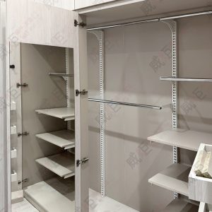 沖孔柱壁柱陳列架W48/住家更衣間