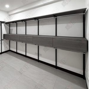 沖孔柱壁柱陳列架W54/住家更衣間